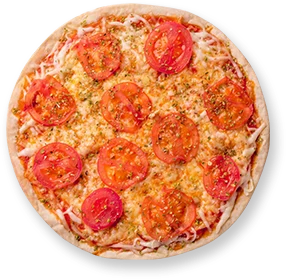 pizza with cheese tomato
